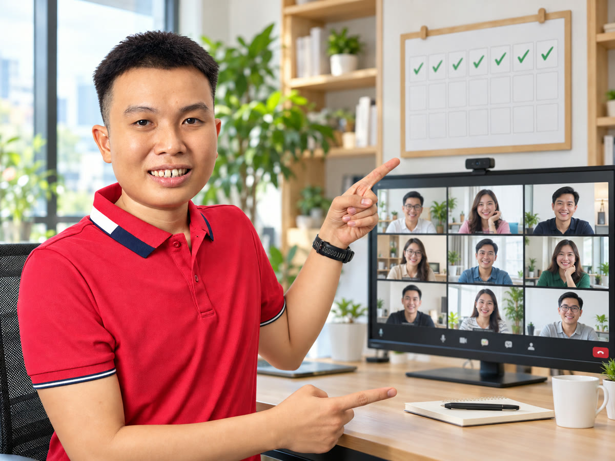 Bách Mộc dạy Zoom buổi tối, cạnh lịch 21 ngày